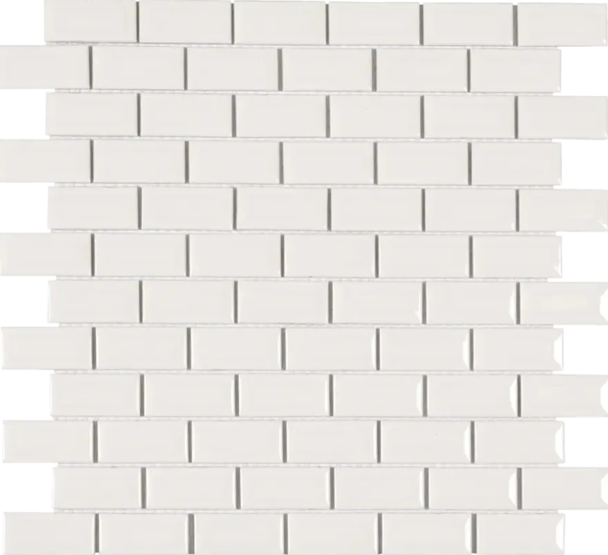 Mozaïektegel Mini Metro wit 32,2x29,8 cm 4 stuks