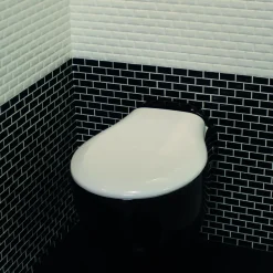 Mozaïektegel Mini Metro zwart 32,2x29,8 cm 4 stuks