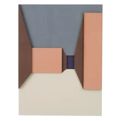 Muurdecoratie blauw - l30xb2xh40cm