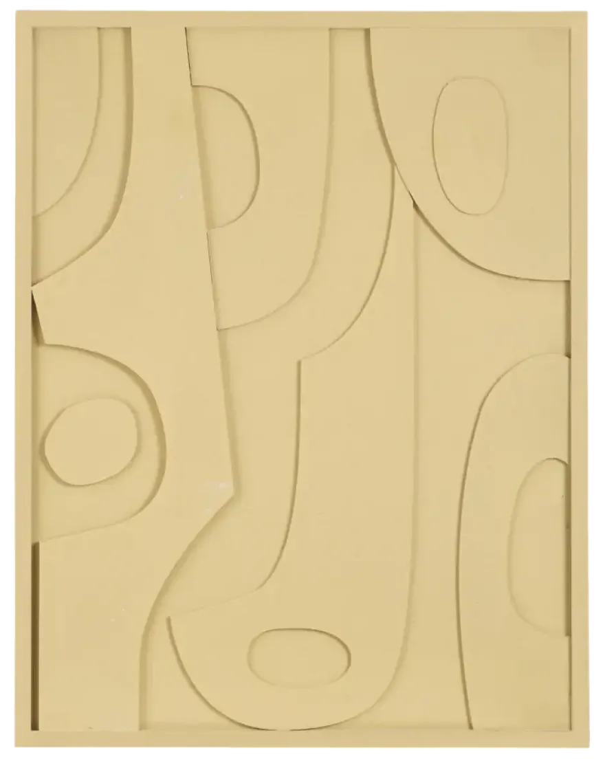 Muurdecoratie licht bruin FSC 100% - l70xb2xh90cm