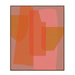 Muurdecoratie roze FSC 100% - l100xb120xh3,5cm