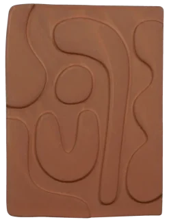 Muurdecoratie terra - l20,5xb27,5xh1,5cm