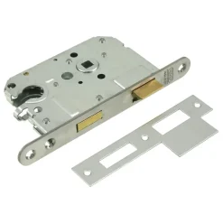 NEMEF 1200 serie insteekcilinderslot binnendeur met rvs voorplaat binnendeur Doorn 50mm PC 55mm