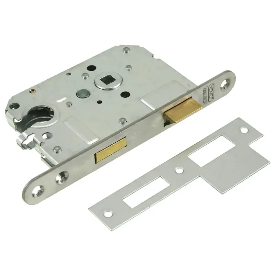 NEMEF 1200 serie insteekcilinderslot binnendeur met rvs voorplaat binnendeur Doorn 50mm PC 55mm