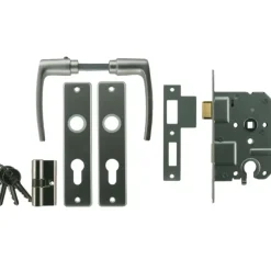 NEMEF 1200 serie slotset binnendeur inclusief beslag en cilinder Doorn 50mm PC 55mm