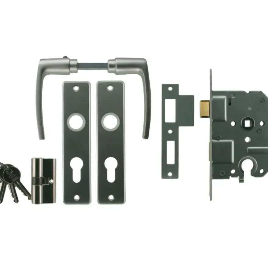 NEMEF 1200 serie slotset binnendeur inclusief beslag en cilinder Doorn 50mm PC 55mm