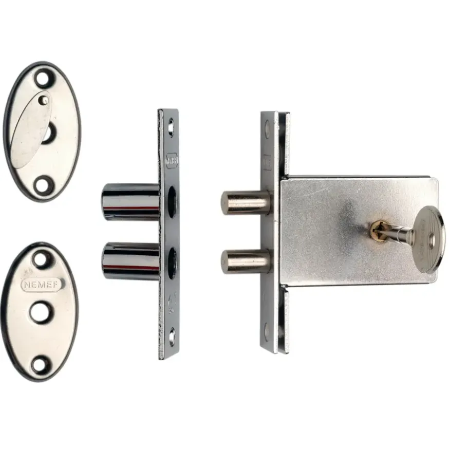 NEMEF veiligheidsbijzetslot SKG 1-ster Doorn 47mm (2 stuks gelijksluitend)