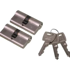 NEMEF veiligheidscilinder NF2 30/30 mm SKG 2-sterren gelijksluitend (2 stuks)