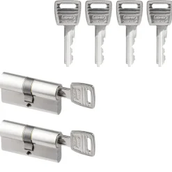 NEMEF veiligheidscilinder NF2 30/30 mm SKG 2-sterren gelijksluitend (2 stuks)