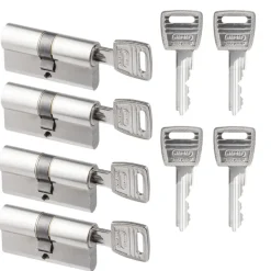 NEMEF veiligheidscilinder NF2 30/30 mm SKG 2-sterren gelijksluitend (4 stuks)
