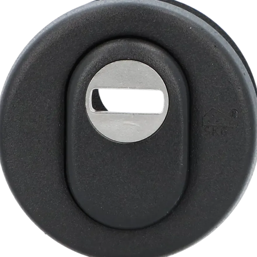 Nemef veiligheidsrozet 3441-II zwart rond 60mm SKG***