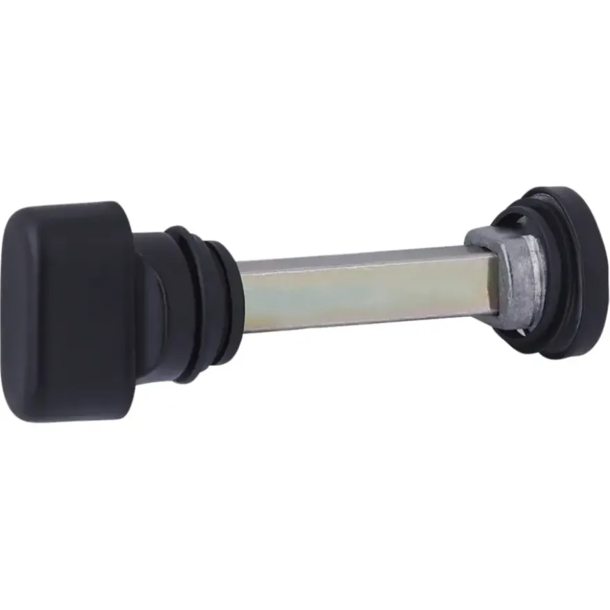 Novidade deurkrukset Parijs ovaal schild met vrij-bezet sluiting 63/8 mm zwart RVS