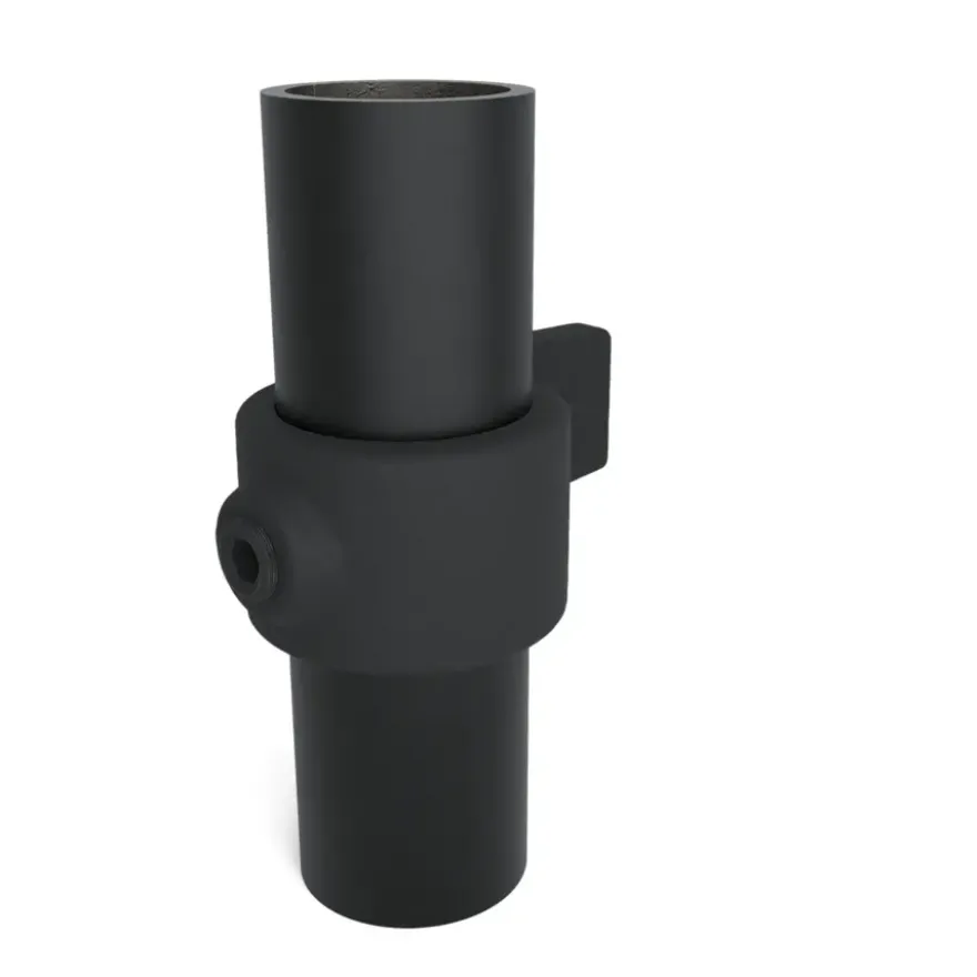 Novidade steigerbuis bevestigingsring zwart ø 21 mm