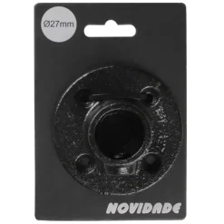 Novidade steigerbuis koppelstuk voetplaat zwart ø 27 mm