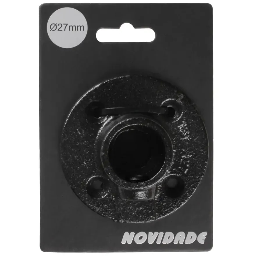 Novidade steigerbuis koppelstuk voetplaat zwart ø 27 mm