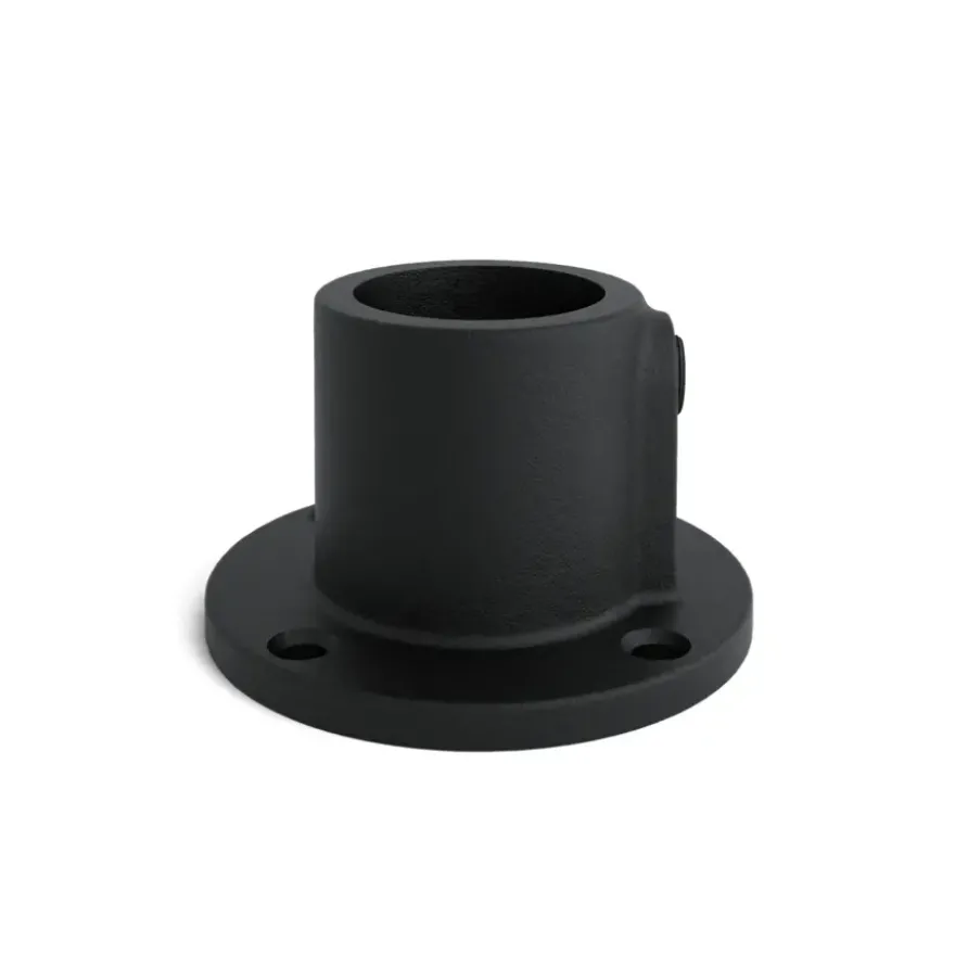 Novidade steigerbuis koppelstuk voetplaat zwart ø 27 mm