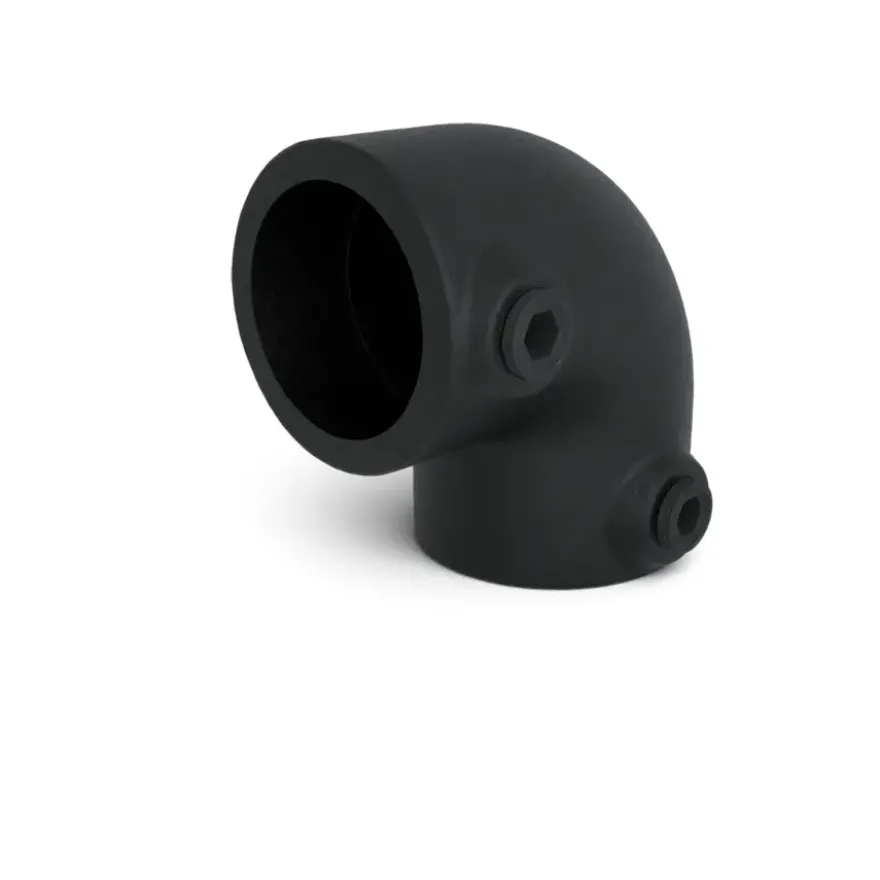 Novidade steigerbuis koppelstuk kniestuk zwart ø 21 mm