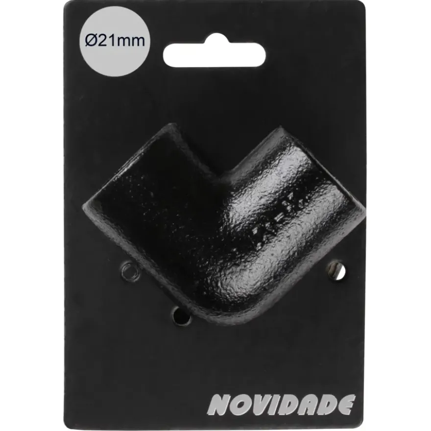 Novidade steigerbuis koppelstuk kniestuk zwart ø 21 mm