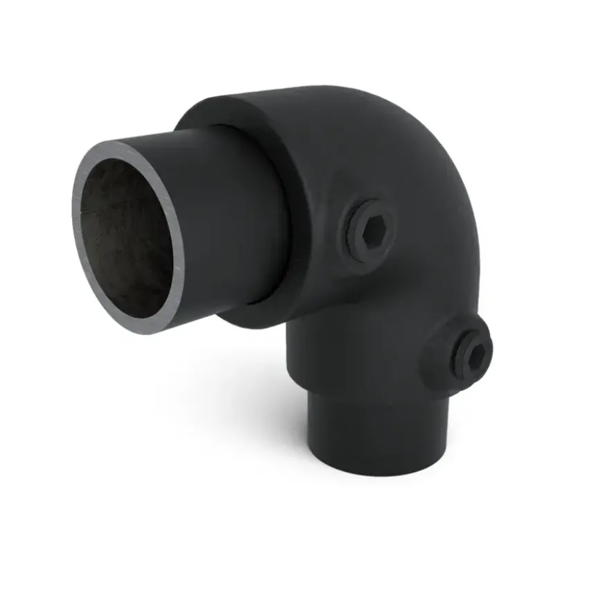 Novidade steigerbuis koppelstuk kniestuk zwart ø 21 mm