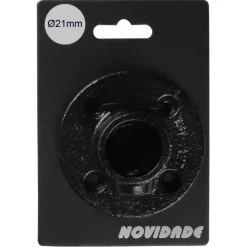 Novidade steigerbuis koppelstuk voetplaat zwart ø 21 mm
