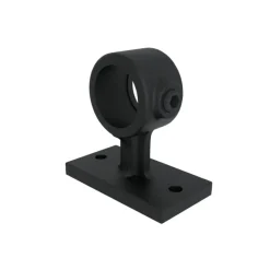 Novidade steigerbuis koppelstuk leuningdrager zwart ΓΈ 27 mm