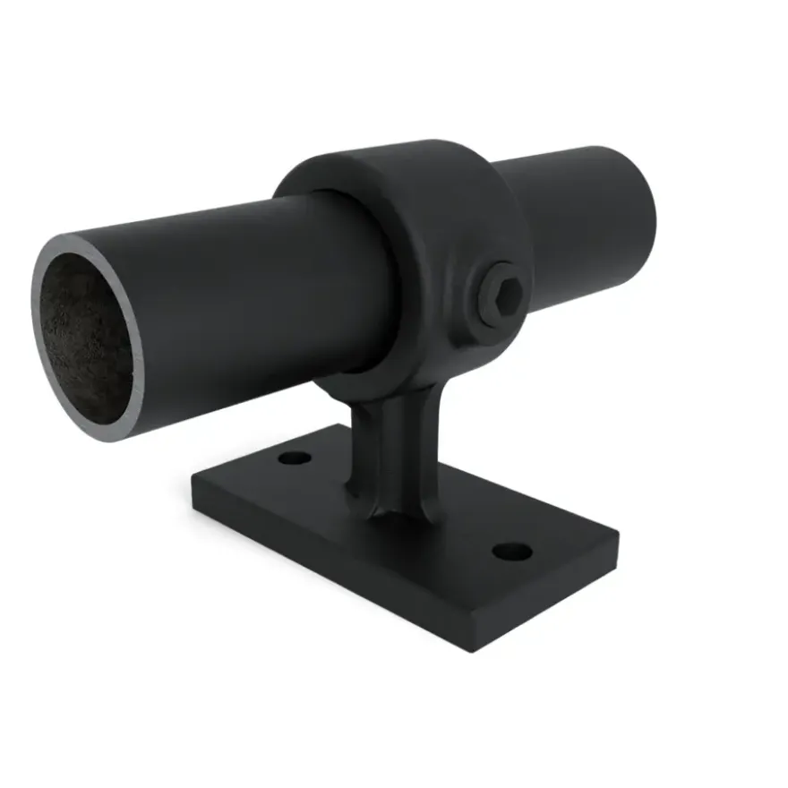 Novidade steigerbuis koppelstuk leuningdrager zwart ø 27 mm