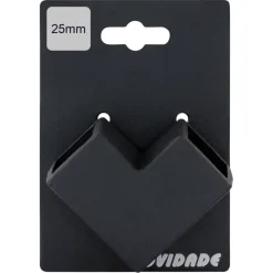 Novidade steigerbuis koppelstuk vierkant kniestuk zwart ø 25 mm