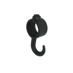 Novidade steigerbuis koppelstuk met haak zwart ΓΈ 21 mm