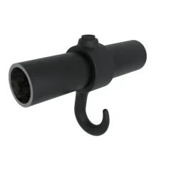 Novidade steigerbuis koppelstuk met haak zwart ø 21 mm