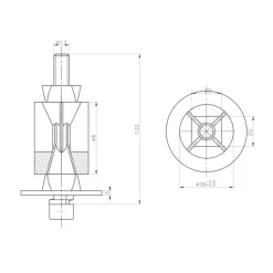 Novidade steigerbuis koppelstuk expander verzinkt ø 42 mm