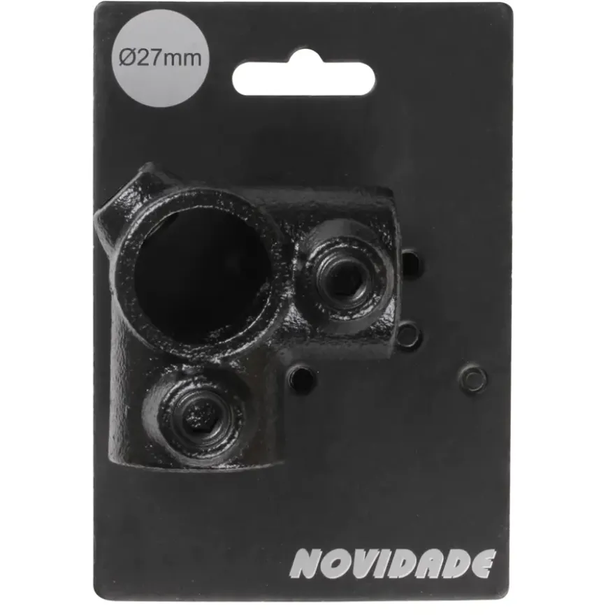 Novidade steigerbuis koppelstuk hoekstuk zwart ø 27 mm