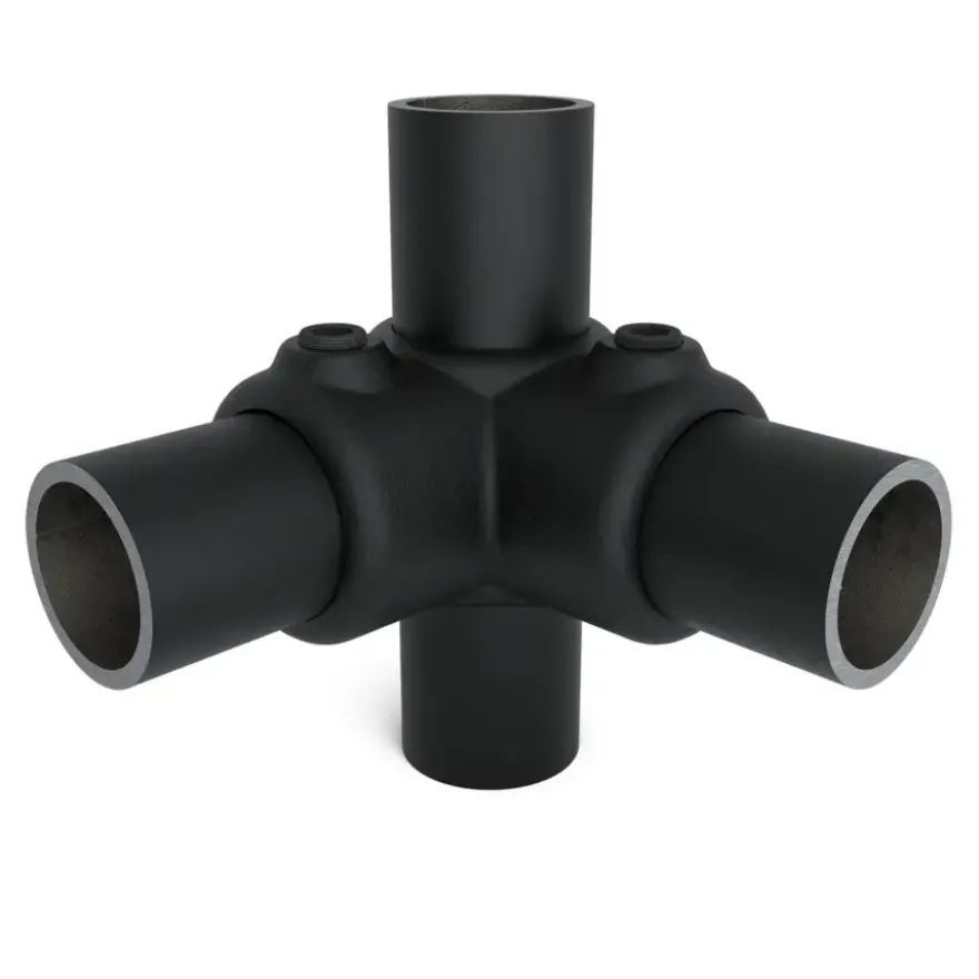Novidade steigerbuis koppelstuk hoekstuk zwart ø 27 mm