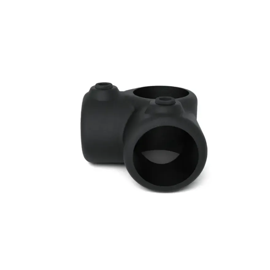 Novidade steigerbuis koppelstuk hoekstuk zwart ø 21 mm