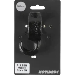 Novidade steigerbuis koppelstuk met haak zwart ø 42 mm