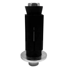Novidade steigerbuis koppelstuk vierkant expander zwart ø 25 mm