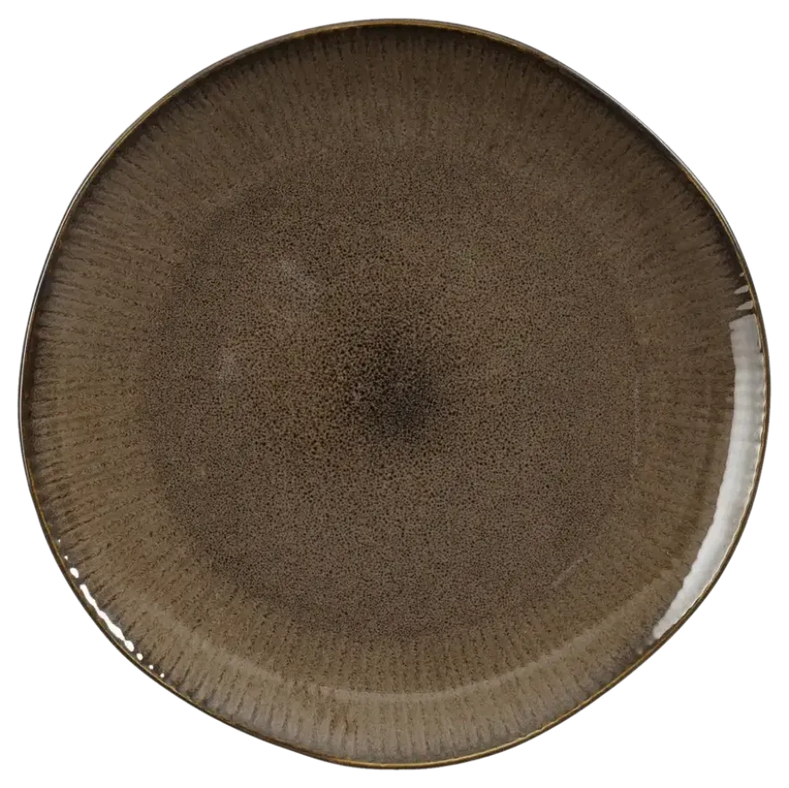 Nusa ontbijtbord bruin - h2xd20,5cm
