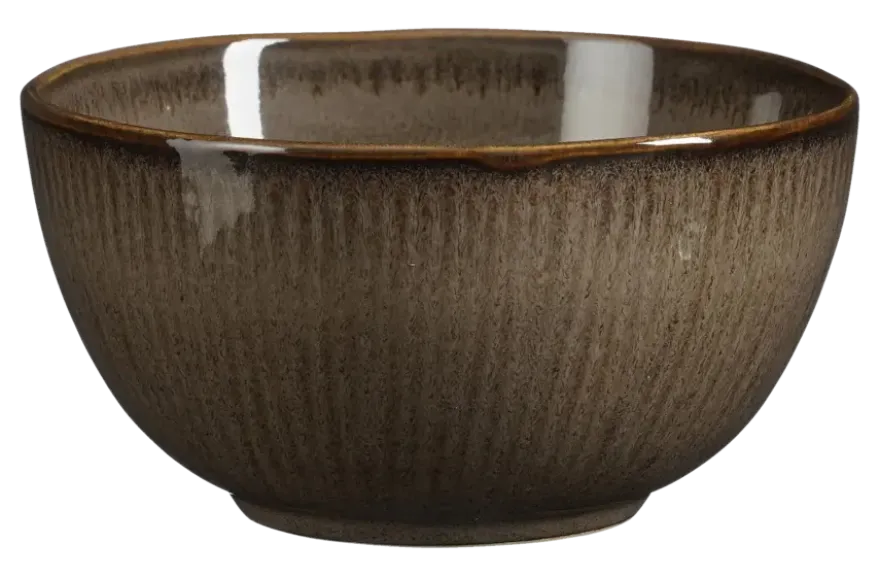Nusa schaal bruin - h7xd14cm