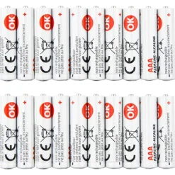 OK Batterij Alkaline AAA 20 stuks