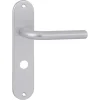 OK deurkruk set ovaal schild vrij-bezet sluiting 63/8 mm aluminium