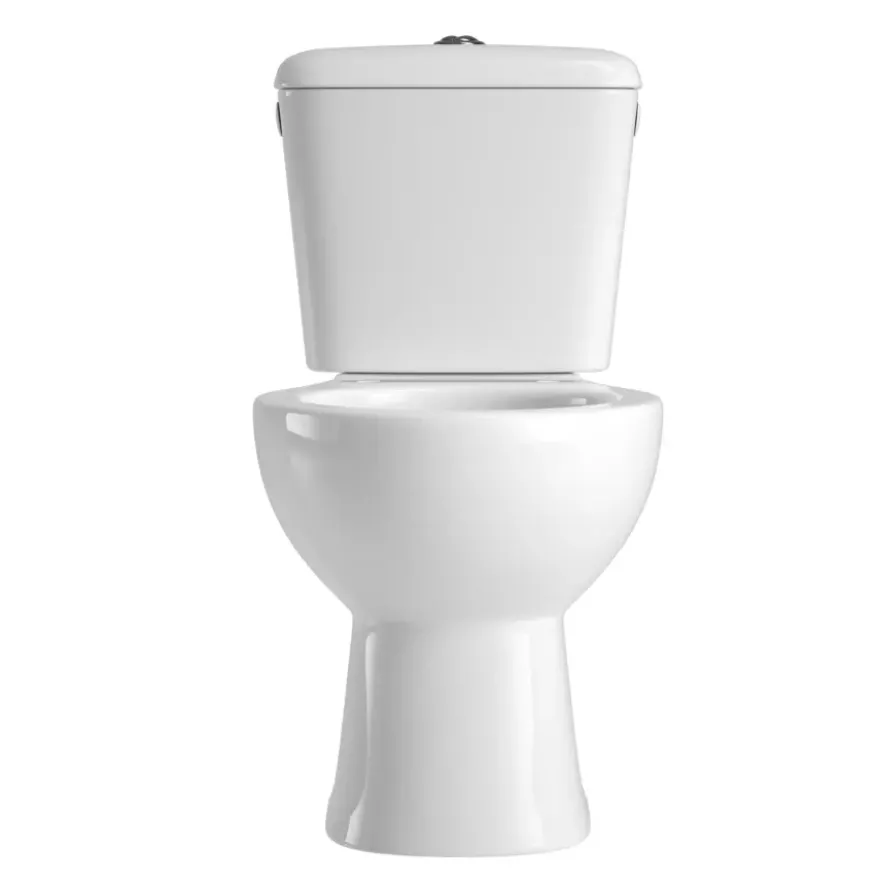 OK duoblok toilet met AO vloeraansluiting zonder zitting