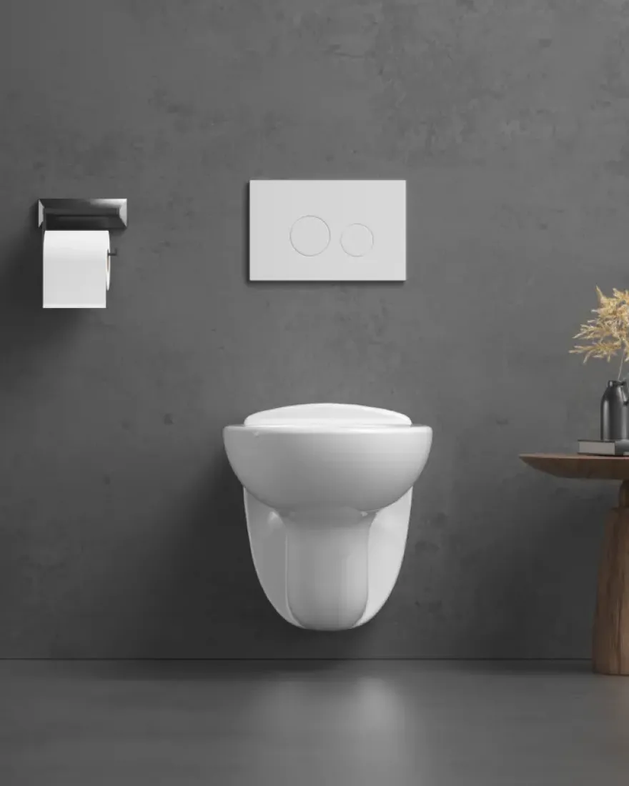 OK hangend toilet zonder zitting wit