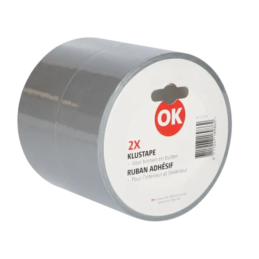 OK set met 2 klus- reparatietapes 25 m x 50 mm