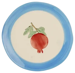 Ontbijtbord fruit blauw - h2xd20 cm