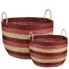 Opbergmand roze - h38xd38cm