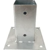 Paalhouder met plaat verzinkt 7 x 7 cm