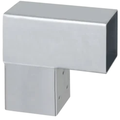 Paalverbinder voor pergola hoekstuk 2-kants 7x7 cm gegalvaniseerd