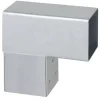 Paalverbinder voor pergola hoekstuk 2-kants 9x9 cm gegalvaniseerd