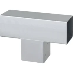 Paalverbinder voor pergola T-verbindingsstuk 3-kants 7x7 cm gegalvaniseerd