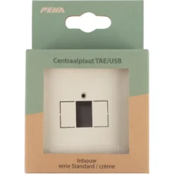 Peha Standard Afdekplaat USB crème