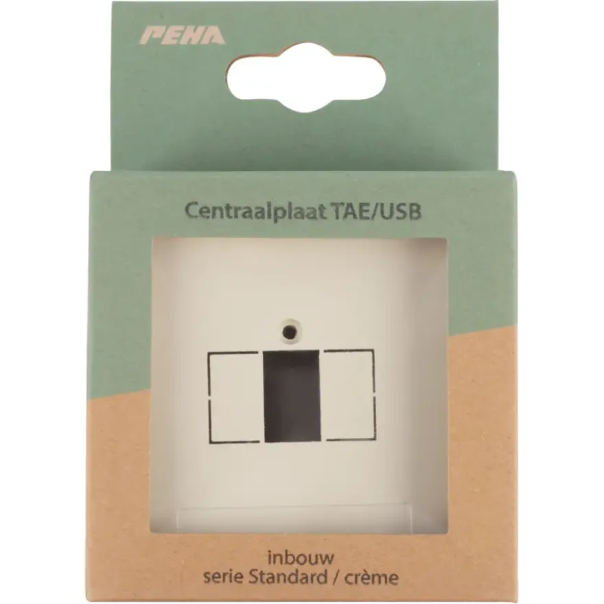 Peha Standard Afdekplaat USB crème